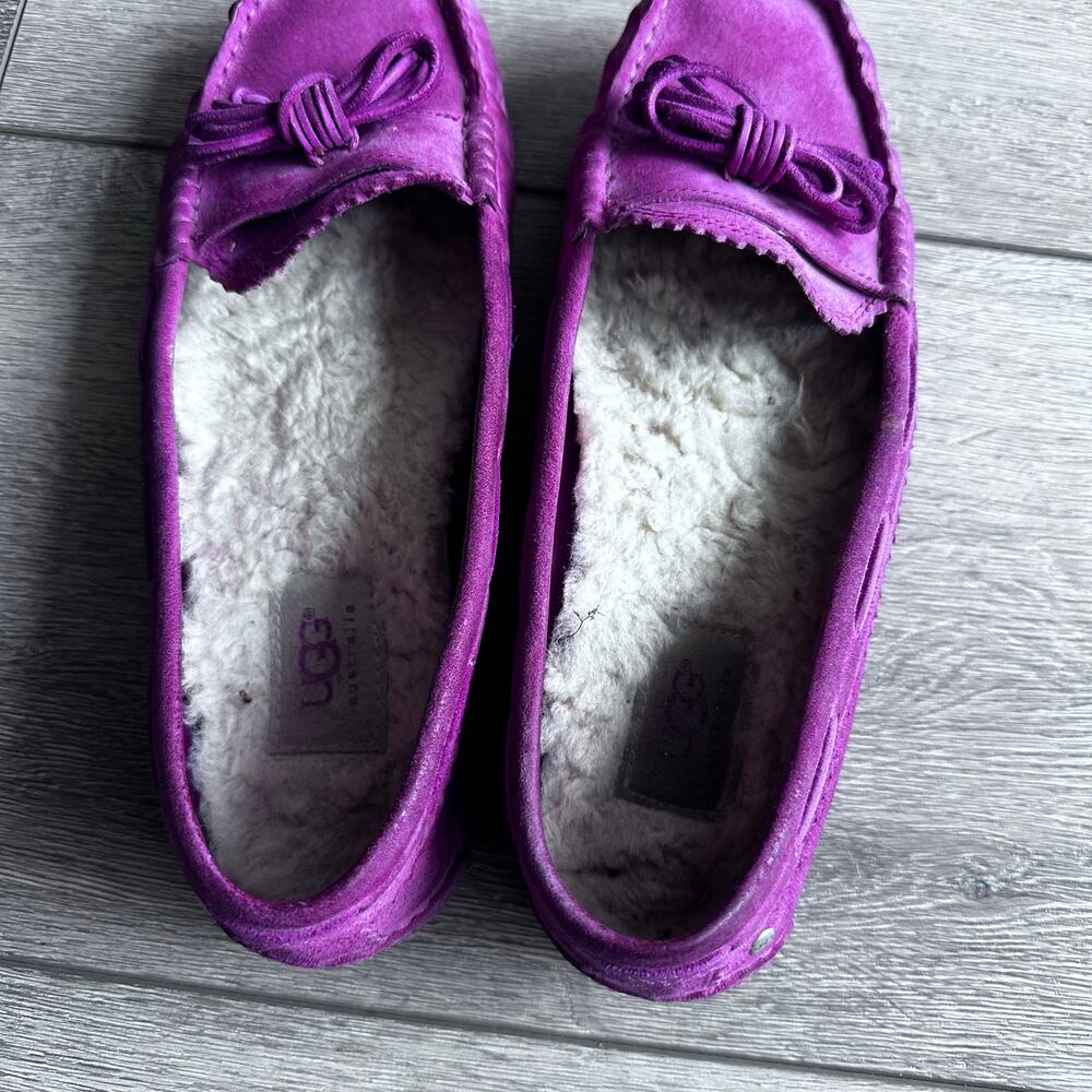 UGG Pink Leather Slippers - Women's Size 8.5 - Cozy! - Picture 5 of 7